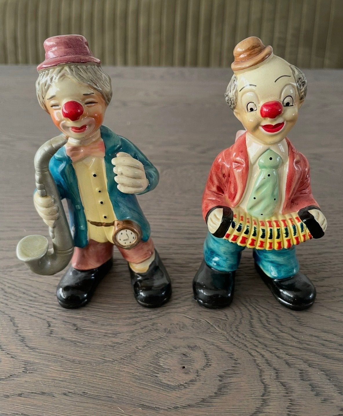 Vintage Clown Beeldjes - Muzikanten, Verzamelen, Ophalen of Verzenden, Zo goed als nieuw, Overige typen