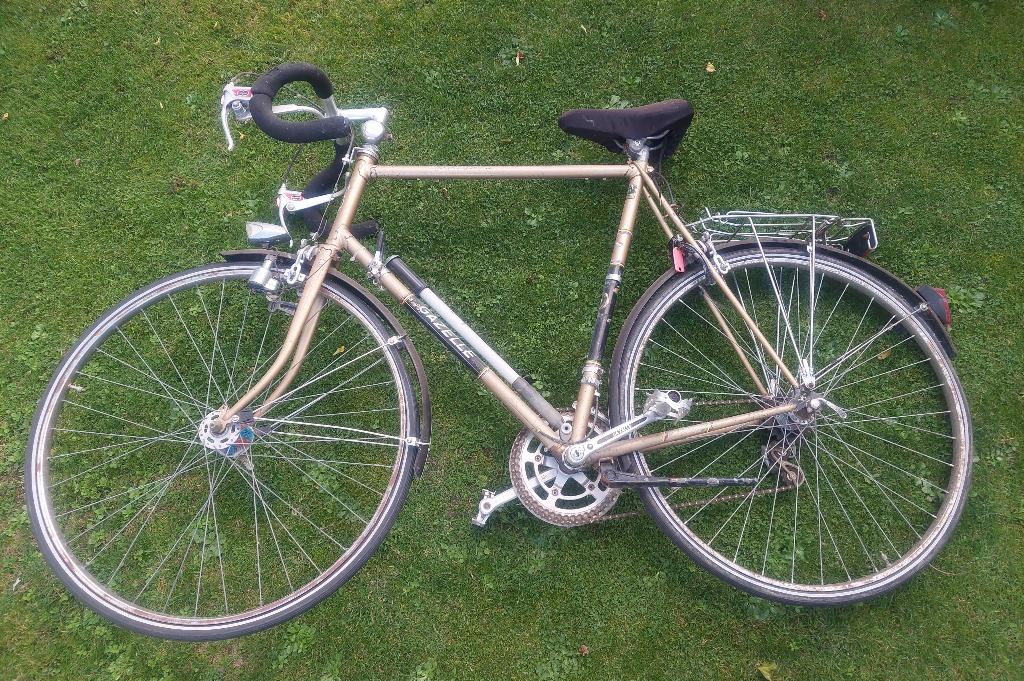 Gazelle sprinter racefiets wielrenner oldtimer heren fiets, Fietsen en Brommers, Fietsen | Racefietsen, Gebruikt, Velgrem, Ophalen of Verzenden