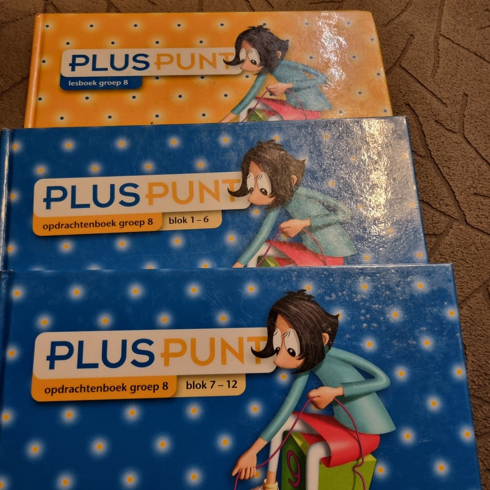 Groep 8 rekenen Pluspunt lesboek opdrachtenboek 1-6 en 7-12, Ophalen of Verzenden, Gelezen, Malmberg