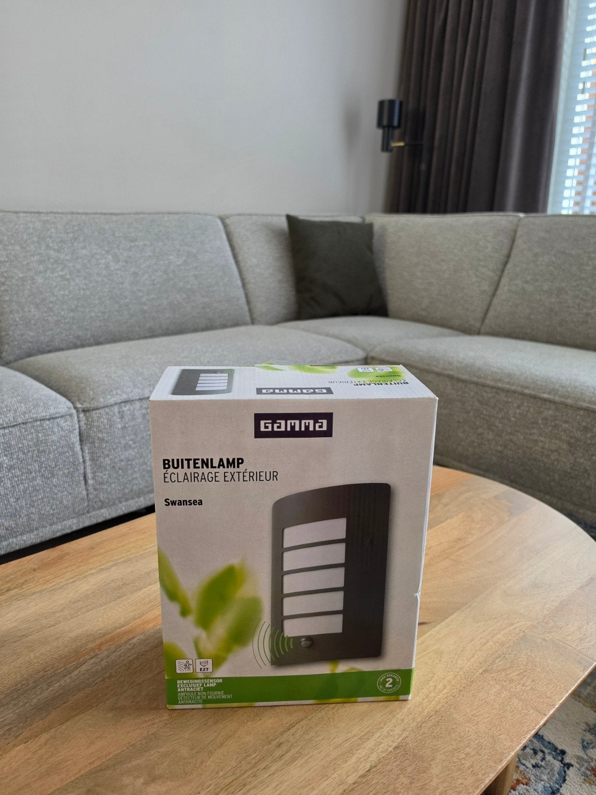 GAMMA buitenlamp Swansea zwart met bewegingssensor, Ophalen of Verzenden