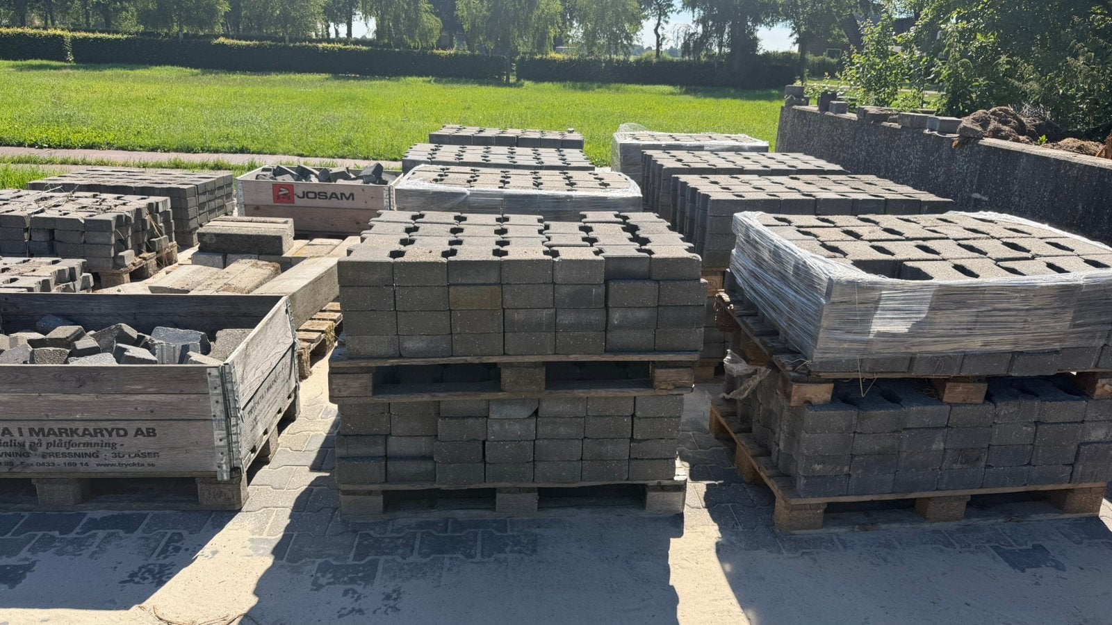 H klinkers 60m2, Ophalen, Beton, Klinkers