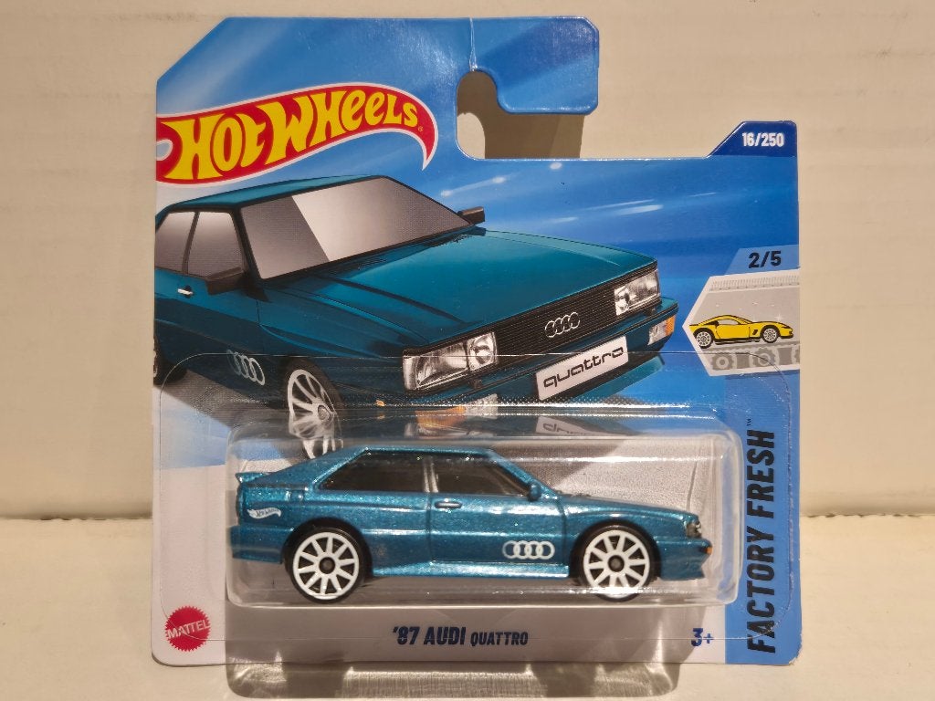 Hotwheels 1/64 1987 Audi Quattro, Ophalen of Verzenden, Nieuw, Auto