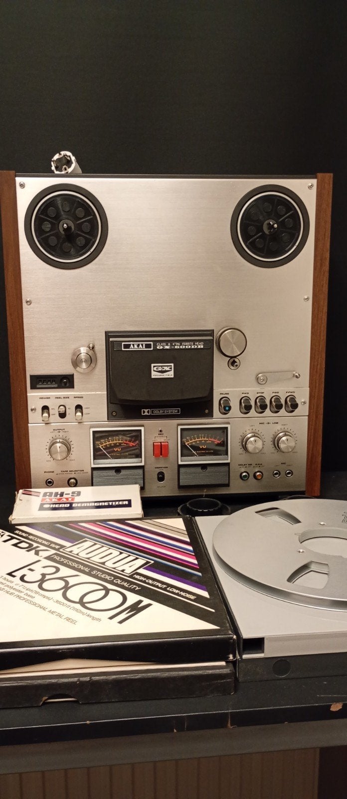 akai GX600DB met accessoires, Audio, Tv en Foto, Bandrecorders, Ophalen, Bandrecorder, Met banden