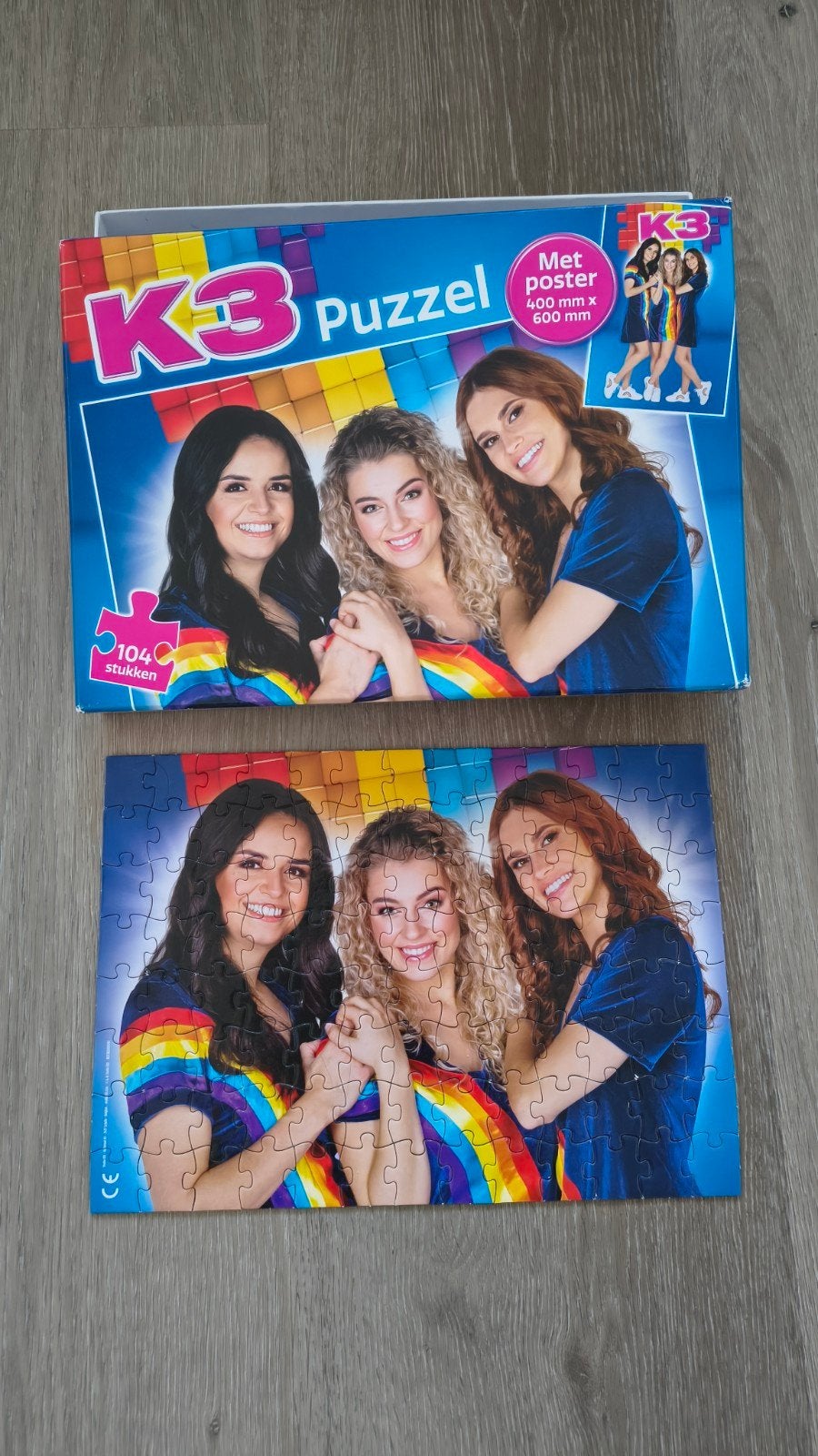 K3 Puzzel (104 stukjes), Ophalen of Verzenden, Meer dan 50 stukjes, Zo goed als nieuw, 6 jaar of ouder