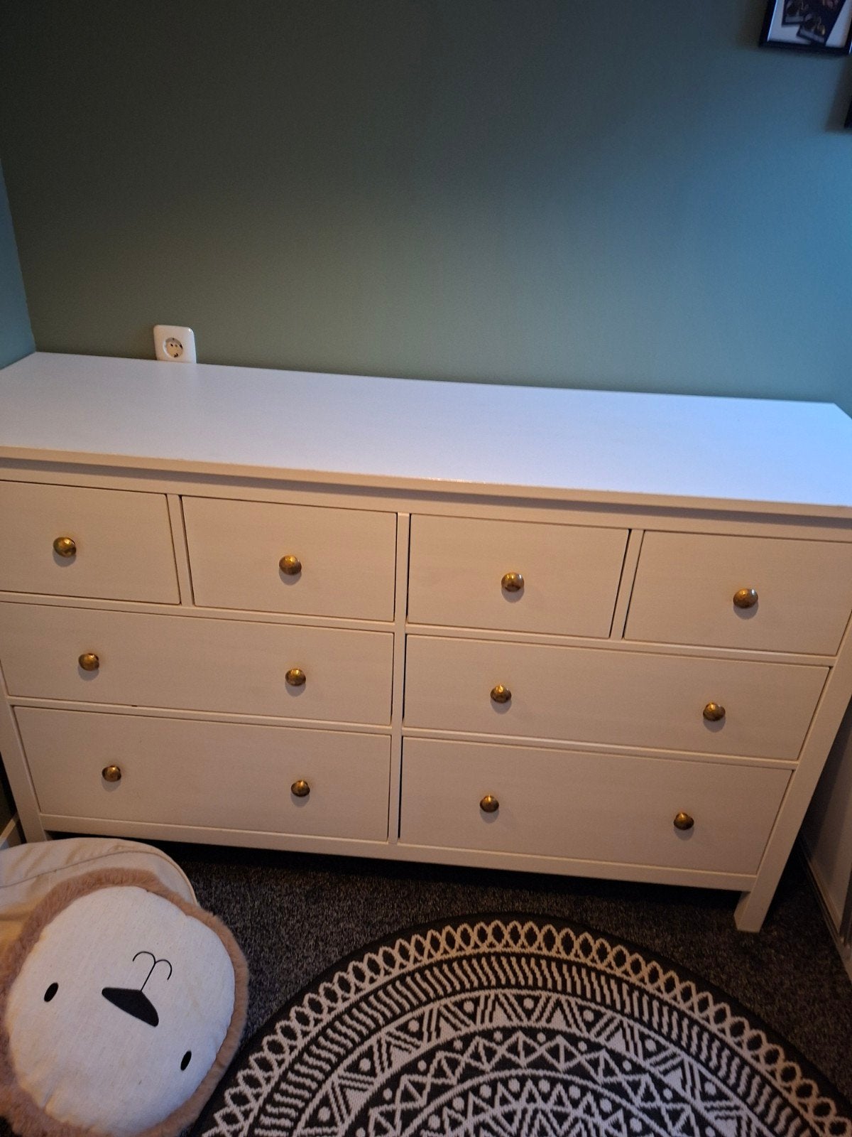 commode hemnes met 8 lades - wit, Ophalen, Gebruikt, 150 tot 200 cm, Minder dan 100 cm