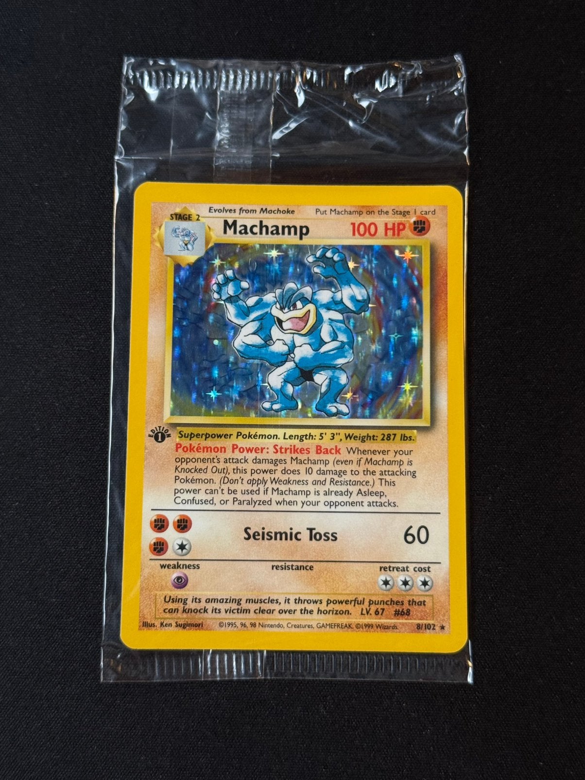 Machamp 8 - 1ste Edition / Sealed, Ophalen of Verzenden, Zo goed als nieuw, Losse kaart