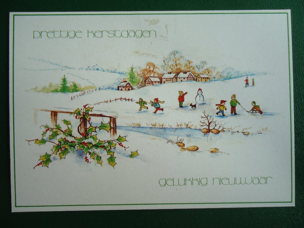 (101) Kinderkaart: Samen buiten spelen, Verzenden, 1980 tot heden, Gelopen, Kinderen