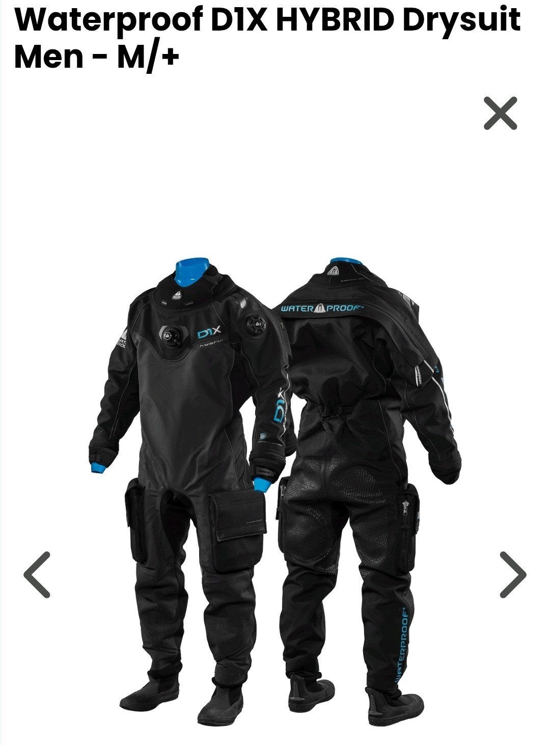 Waterproof D1X Hybrid droogpak maat m+ - Zo goed als nieuw, Watersport en Boten, Ophalen of Verzenden, Zo goed als nieuw, Duikpak