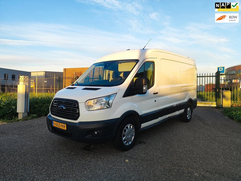 Ford Transit 330 2.0 TDCI L3H2 Trend Airco! Apk! Nap!, Voorwielaandrijving, Stof, 4 cilinders, Wit
