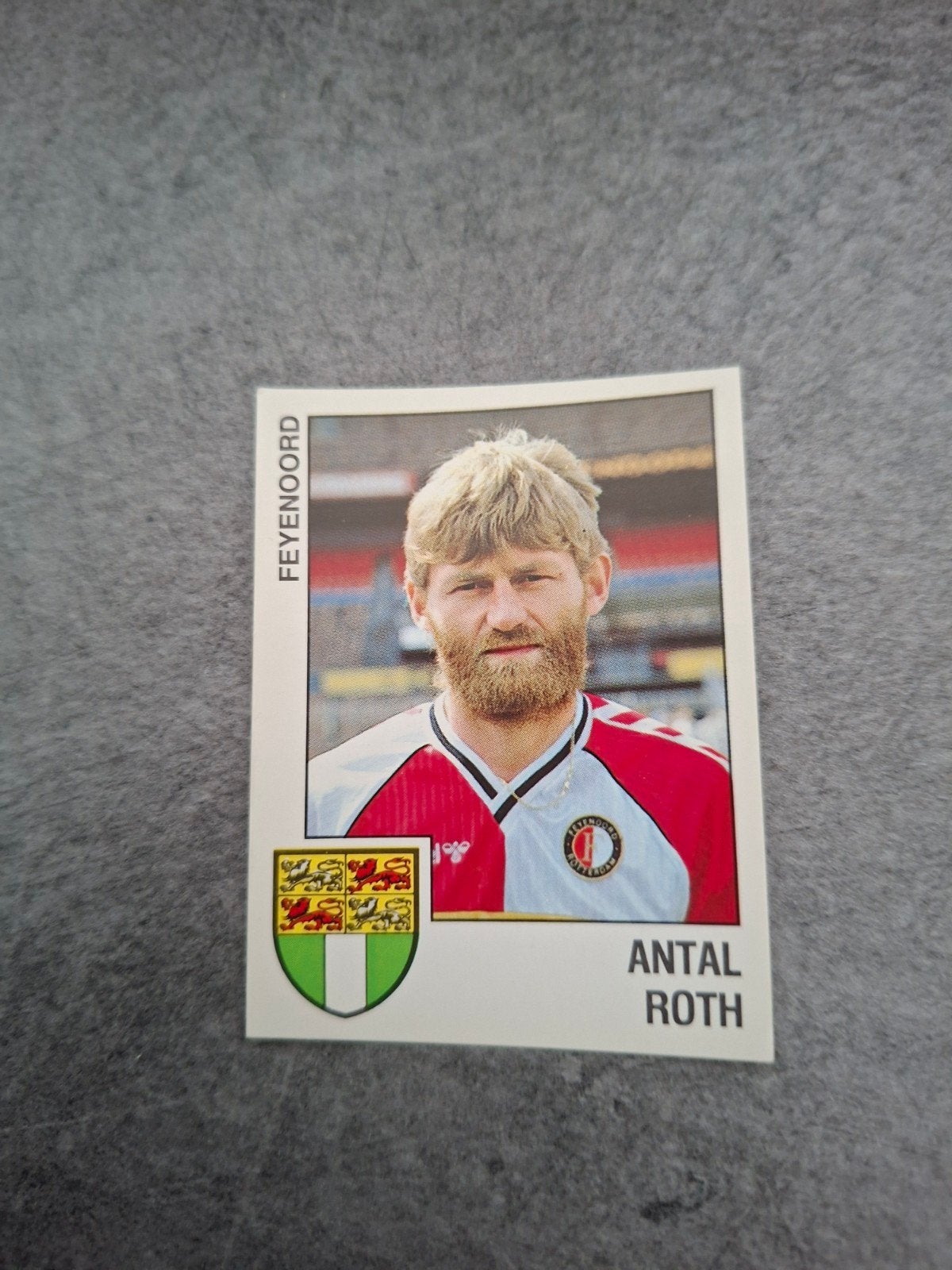Panini sticker Voetbal 89. Antal Roth Feyenoord., Ophalen of Verzenden, Zo goed als nieuw, Sticker