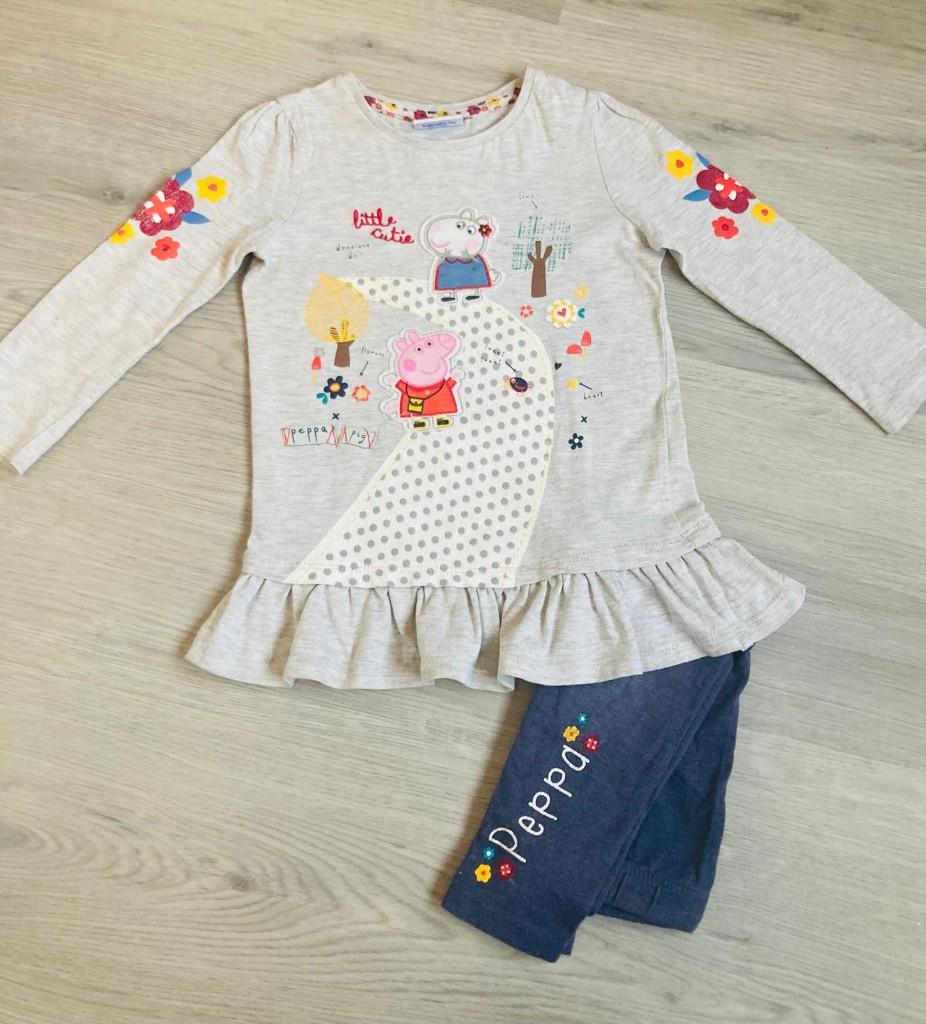Peppa Pig meisjes outfit top + leggings maat 86–92, Kinderen en Baby's, Ophalen of Verzenden, Peppa Pig, Meisje, Shirtje of Longsleeve