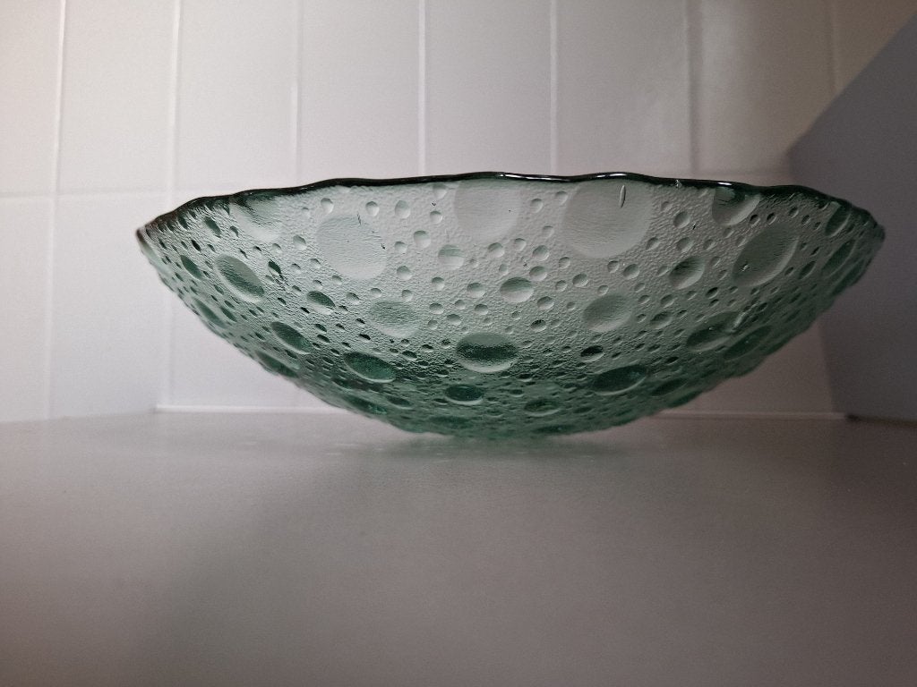 Pavel Panek grote bubbelglas schaal, Schaal, Rond, Ophalen of Verzenden, Glas