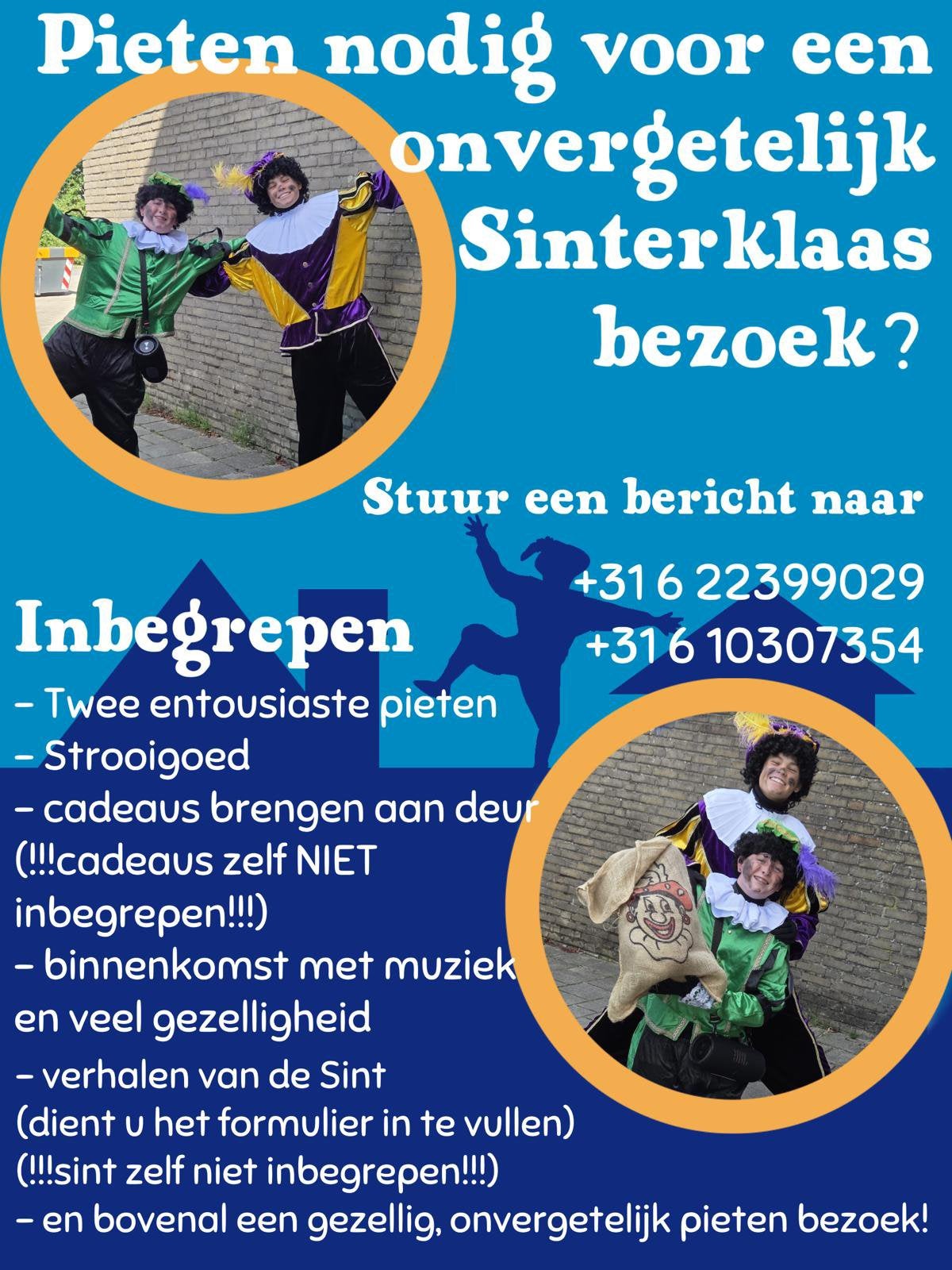 Twee leuke pieten die zorgen voor een geweldige pakjesavond!, Ophalen, Nieuw