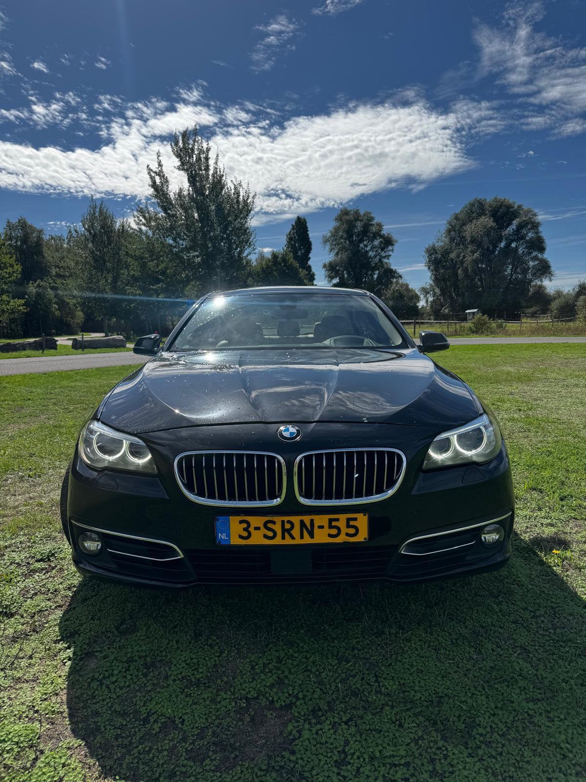 BMW 5-Serie 535D 230KW Sedan X-drive 2013 Zwart, Auto's, Automaat, Euro 5, Beige, 2993 cc