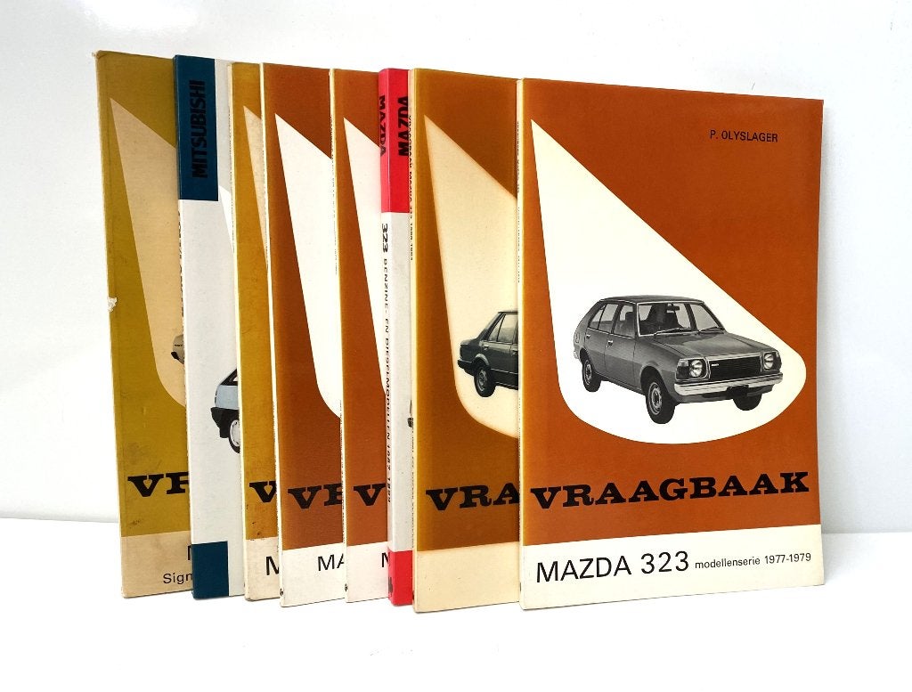 Olyslager vraagbaak – 8x – Mazda & Mitsubishi, Boeken, Auto's | Boeken, Verzenden, Gelezen, Mazda