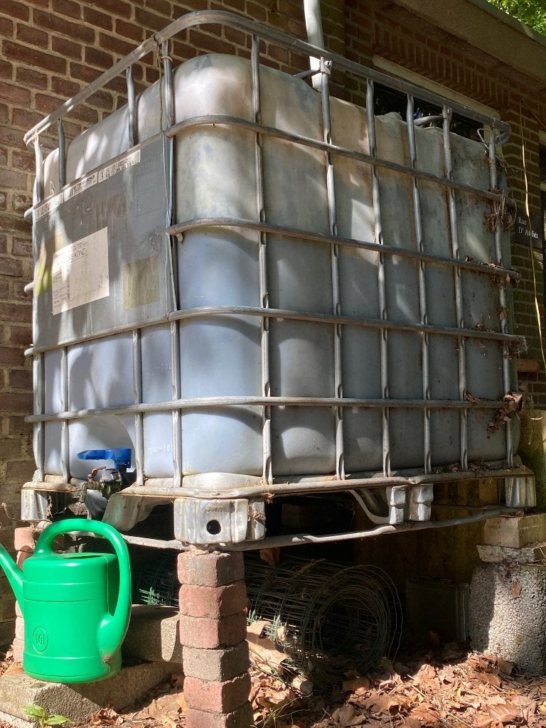 IBC container regenton, Ophalen, Gebruikt