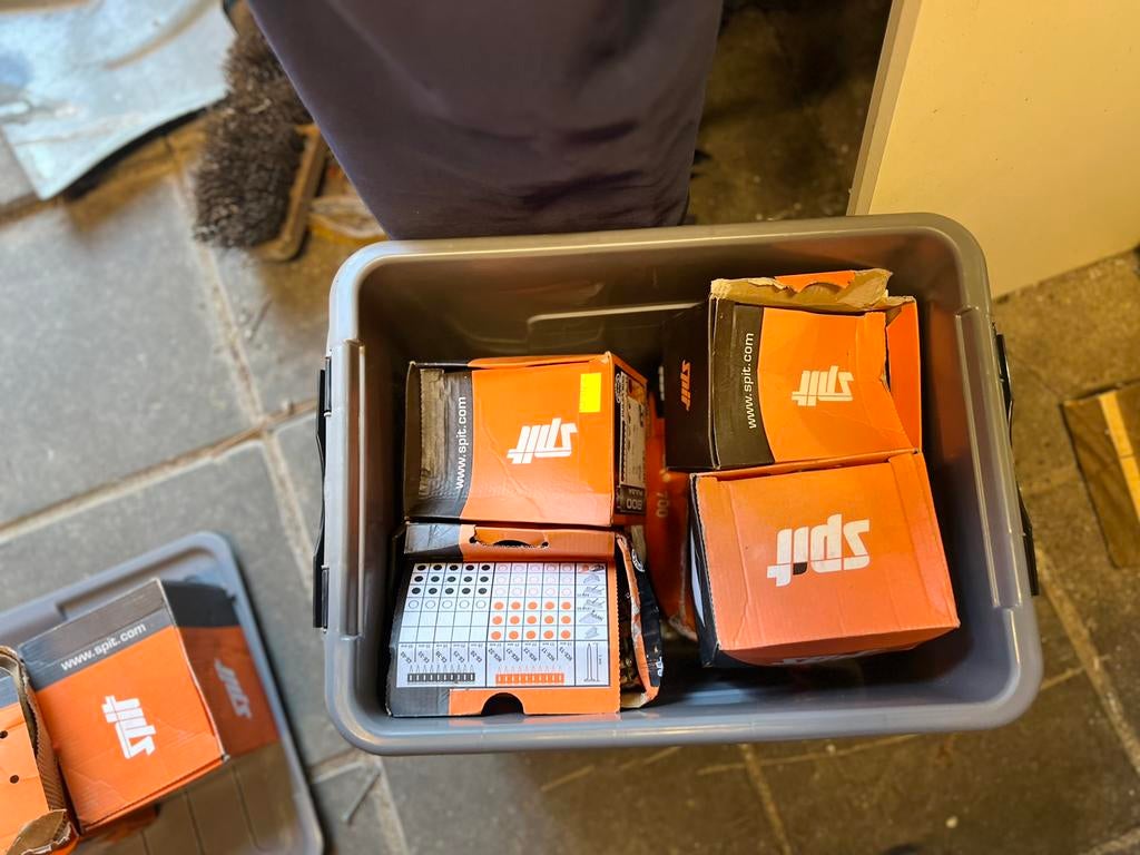 Split schietspijkers, Doe-het-zelf en Verbouw, IJzerwaren en Bevestigingsmiddelen, Ophalen of Verzenden, Zo goed als nieuw, 50 tot 100 mm