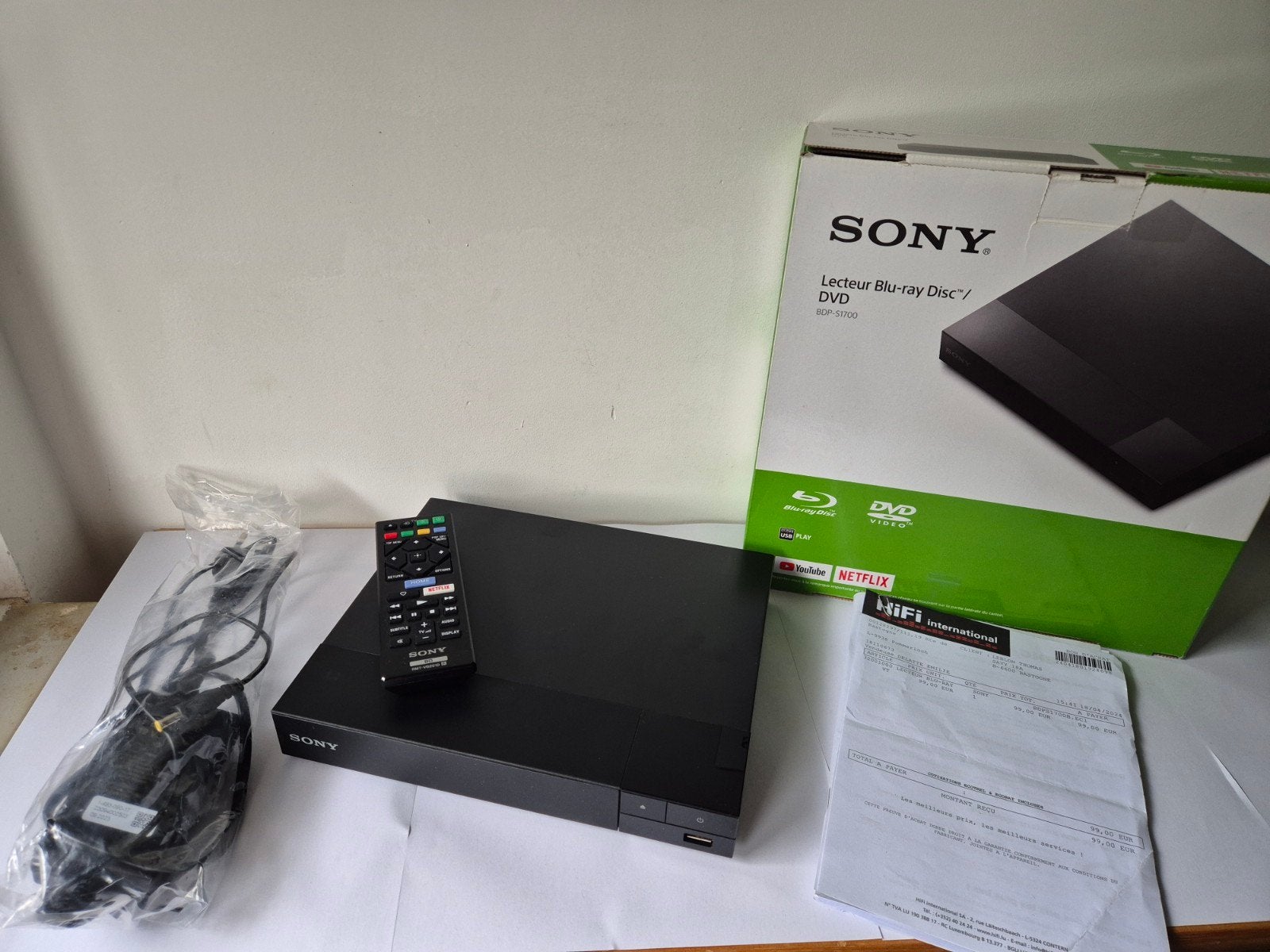 Sony Blu-ray Disc/DVD-speler BDP-S1700 - Nieuw uit Doos, Ophalen of Verzenden, Zo goed als nieuw, Sony, Wi-Fi