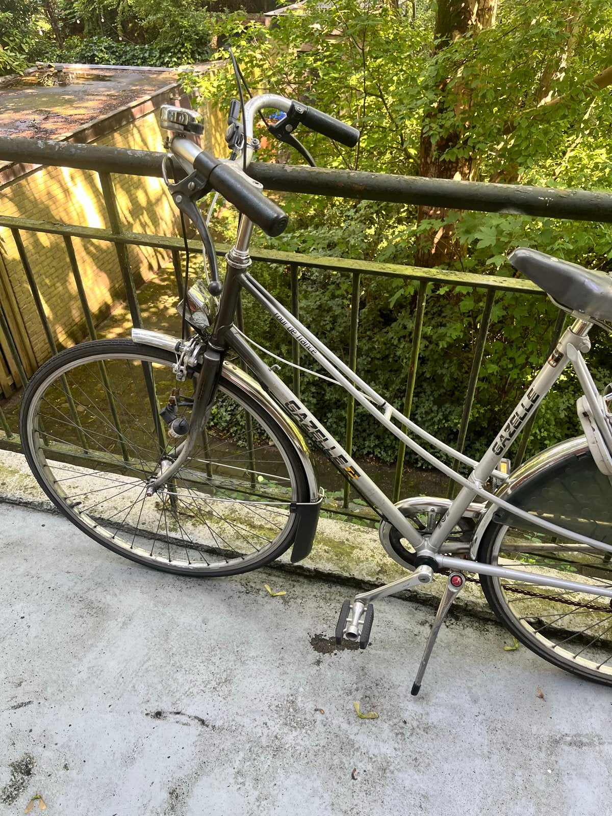 Retro Gazelle Tour de France fiets, Ophalen, Velgrem, Gazelle, Minder dan 10 versnellingen
