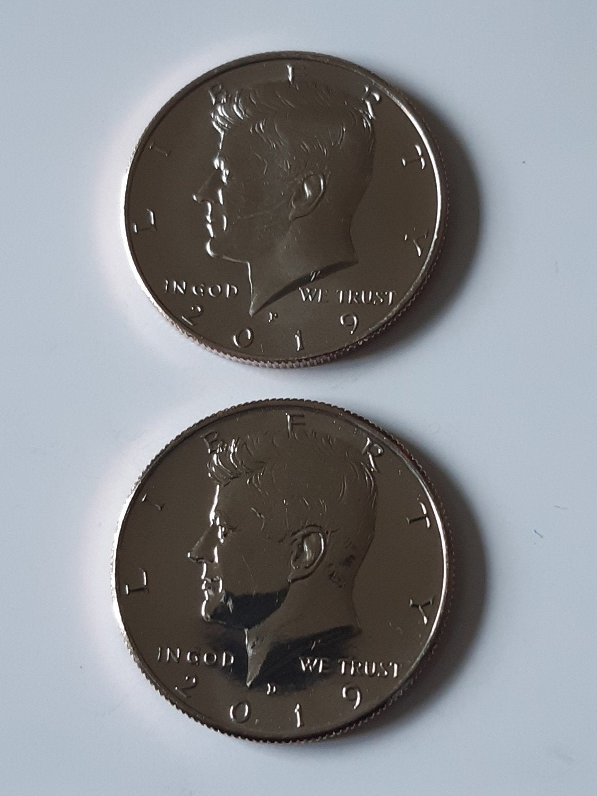 2 halve dollars 2019 p&d usa unc kk f.21.10, Postzegels en Munten, Ophalen, Noord-Amerika