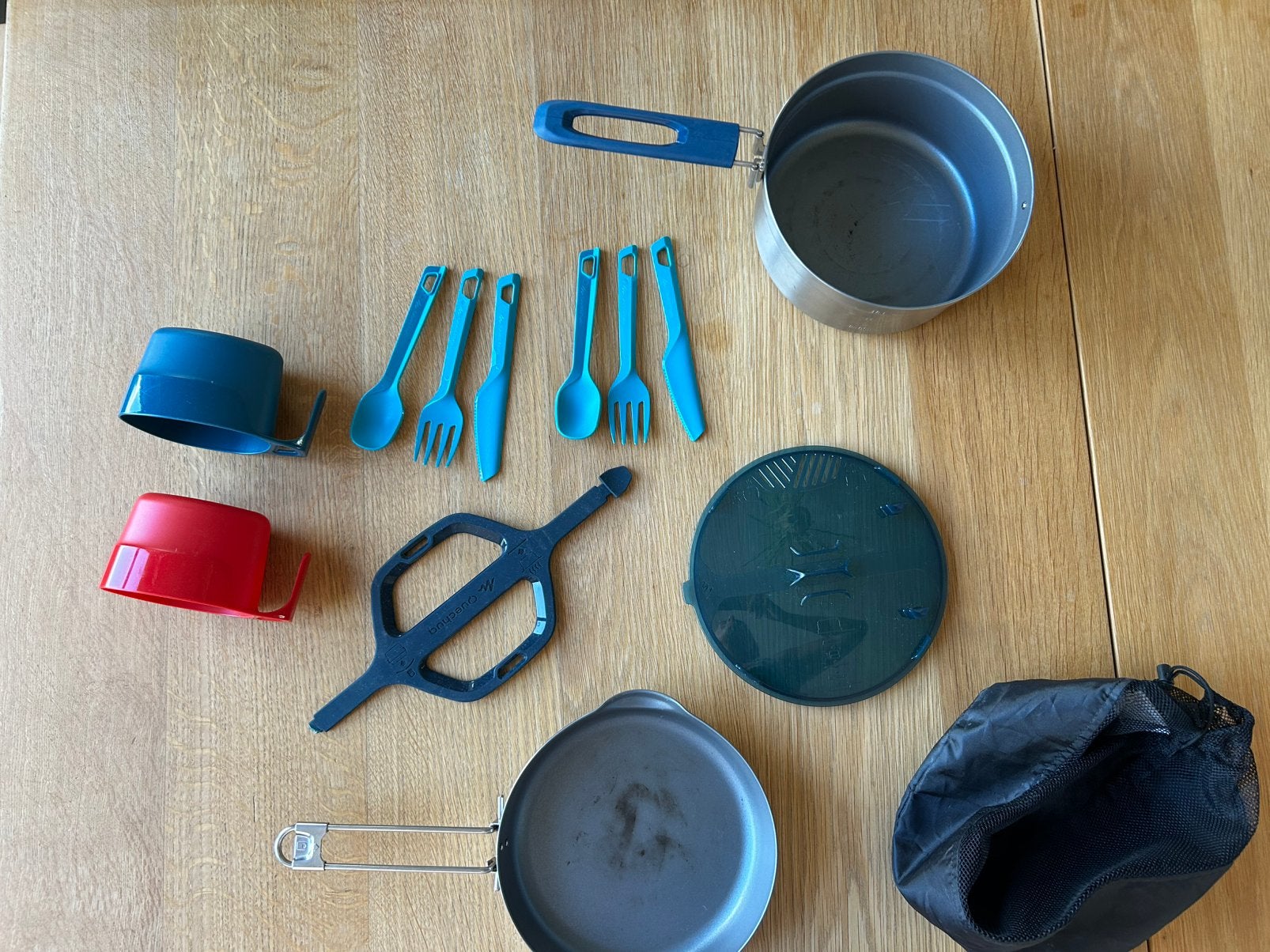 Decathlon Camping cooking set, Ophalen of Verzenden, Gebruikt