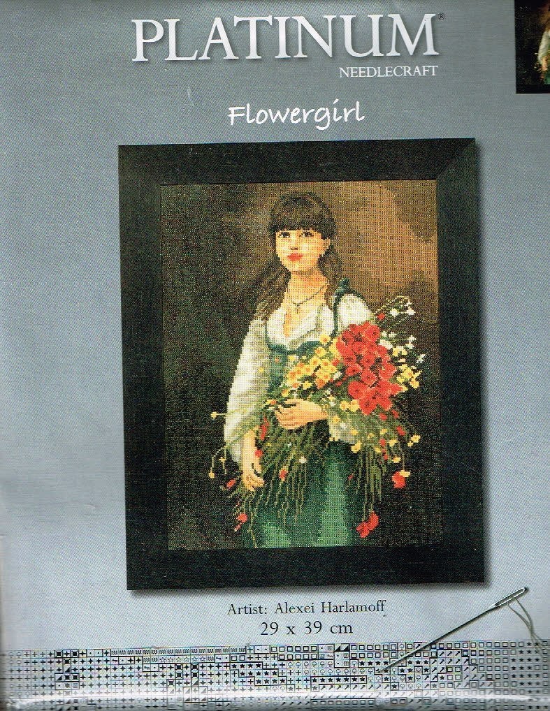 Cado lanarte borduurpakket, FLOWERGIRL 38009A, Hobby en Vrije tijd, Ophalen of Verzenden, Nieuw, Handborduren, Borduurpakket