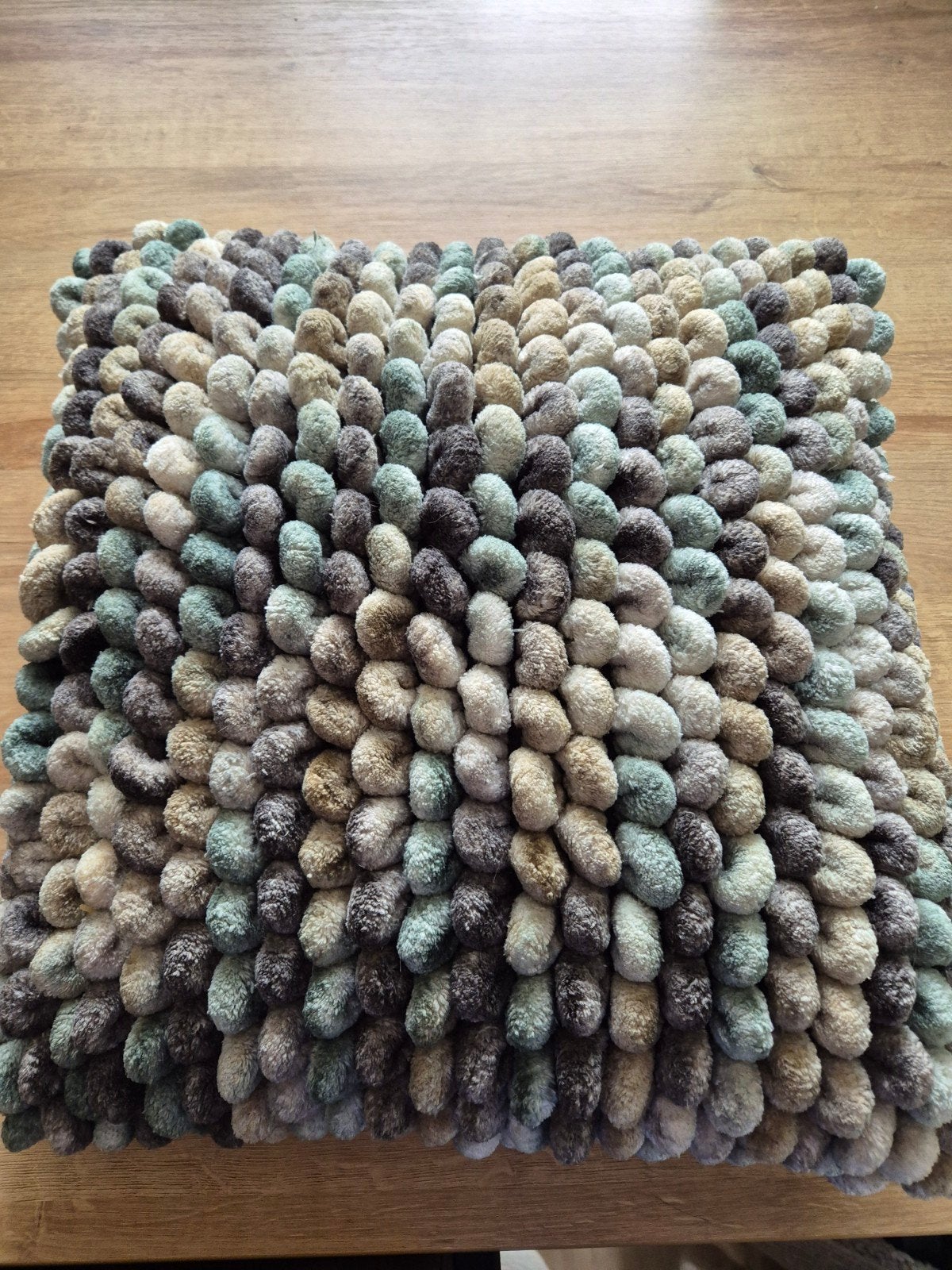 kussen grijs groen beige 45x45, Ophalen, Beige, Vierkant