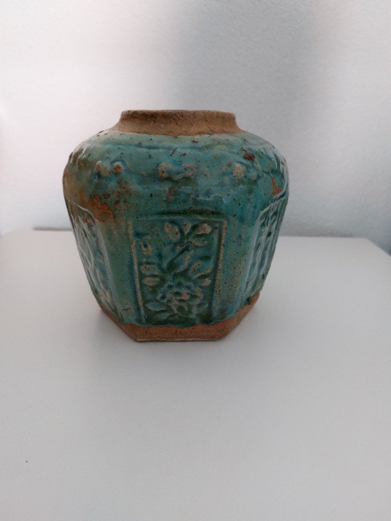 CHINESE GROENE GEMBERPOT, Antiek en Kunst, Antiek | Keramiek en Aardewerk, Ophalen of Verzenden