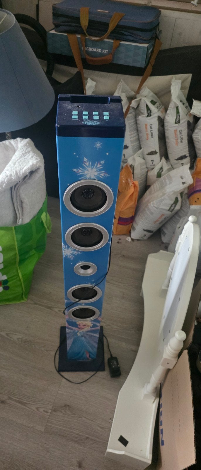 Frozen Bluetooth Toren Speaker - Goede Staat, Overige merken, Vloerstaande luidspreker, Gebruikt, Ophalen of Verzenden