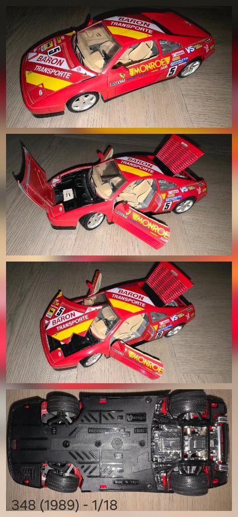 Bburago Ferrari 348 Monroe (1989), Ophalen of Verzenden, Gebruikt, Auto, Bburago