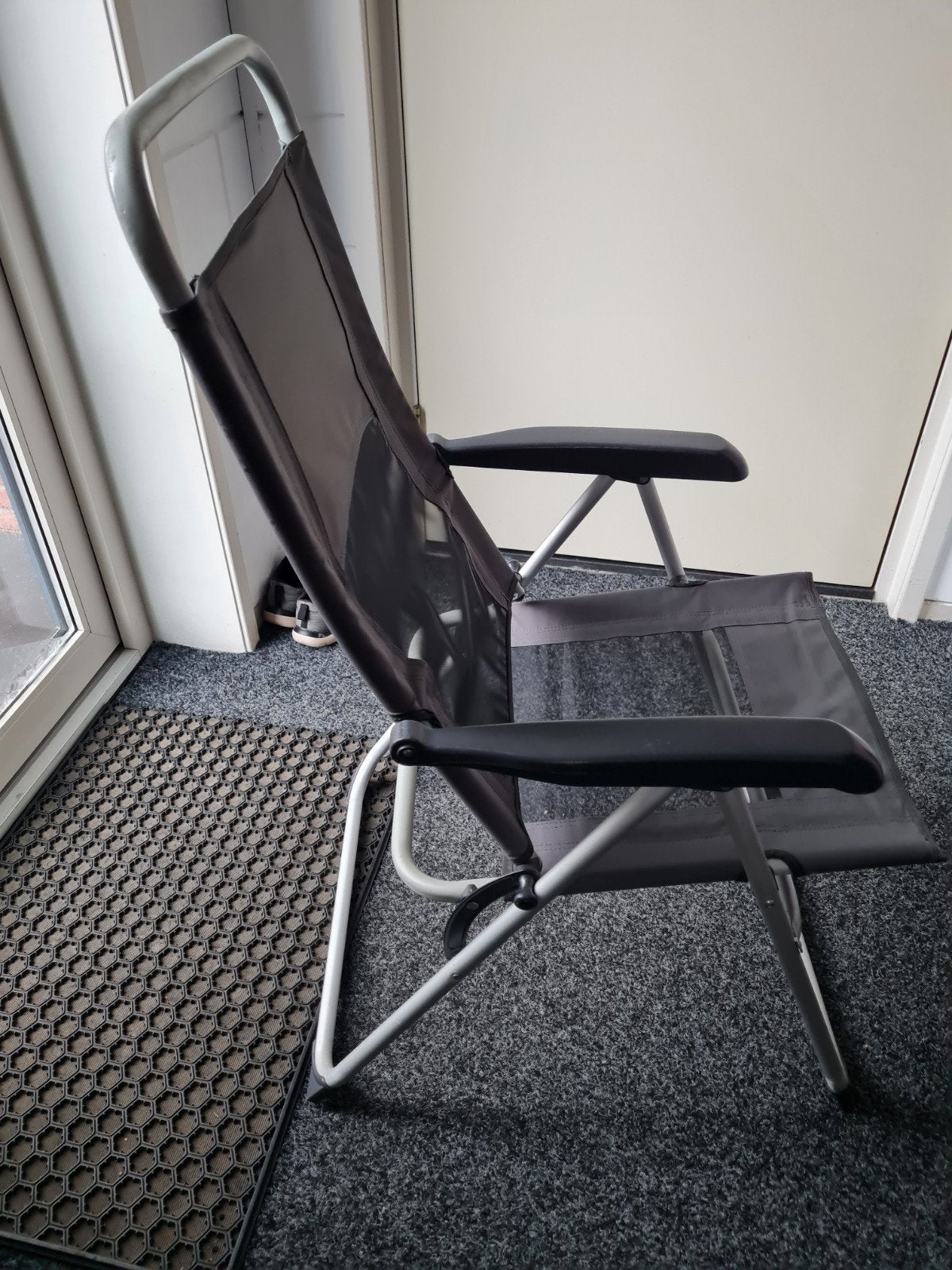 2 tuinstoelen, Tuin en Terras, Tuinstoelen, Ophalen, Gebruikt, Aluminium, Verstelbaar