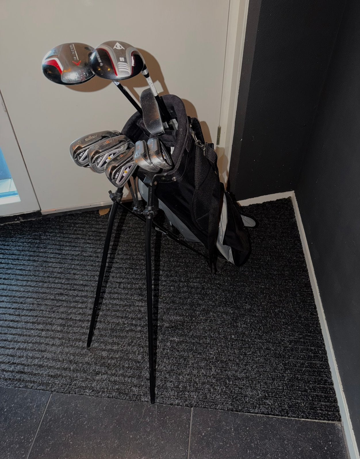 Ideale Halve beginnerset + tas - Graphite rechts handig, Sport en Fitness, Golf, Ophalen, Gebruikt, Tas, Callaway