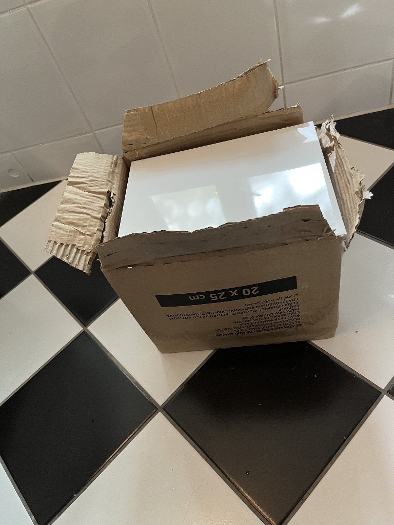 Witte glanzende wandtegels 20 x 25 cm – nieuw in doos, Ophalen, Nieuw, 20 tot 40 cm, Minder dan 5 m²