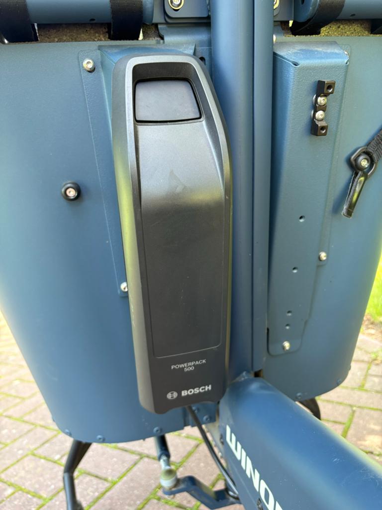 Winora F.U.B. 2 Bakfiets - Elektrisch met Huif, Fietsen en Brommers, Fietsen | Bakfietsen, Elektrisch, Zo goed als nieuw, 2 kinderen