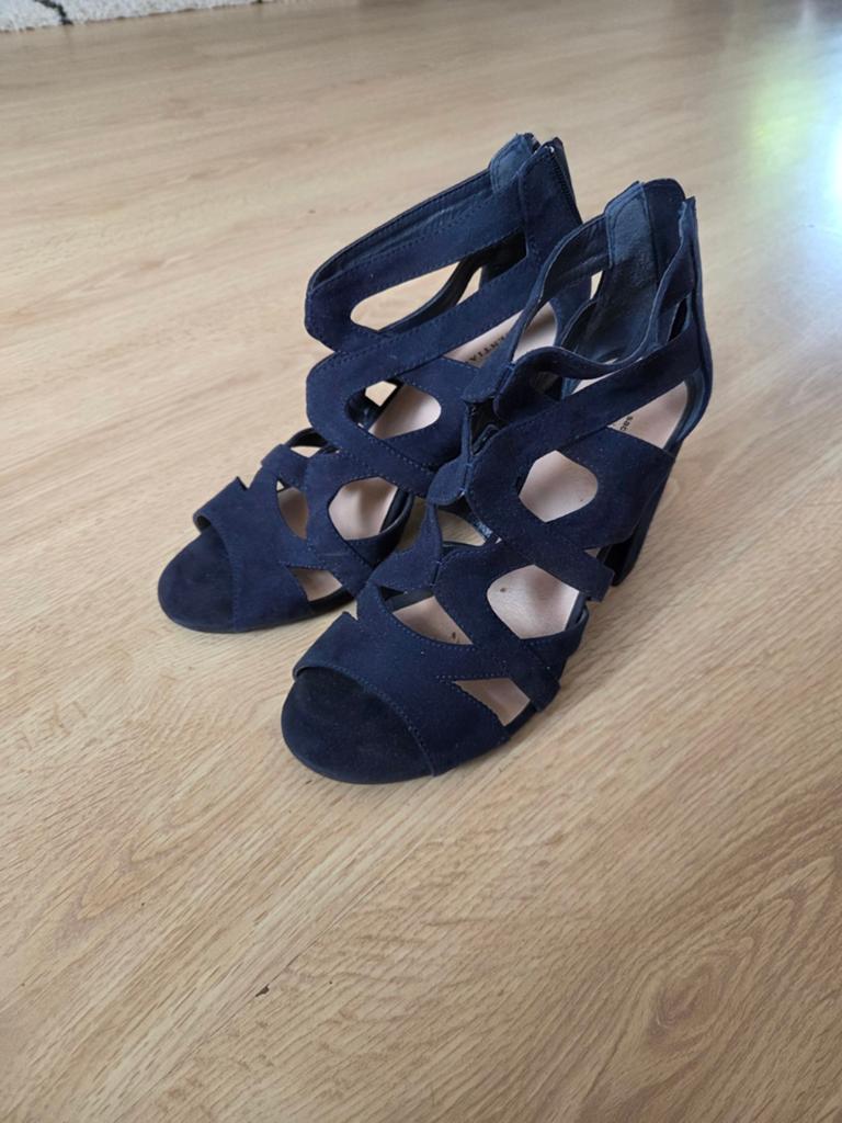 Sacha Essentials hakken maat 38, Sacha Essentials, Blauw, Gedragen, Sandalen of Muiltjes