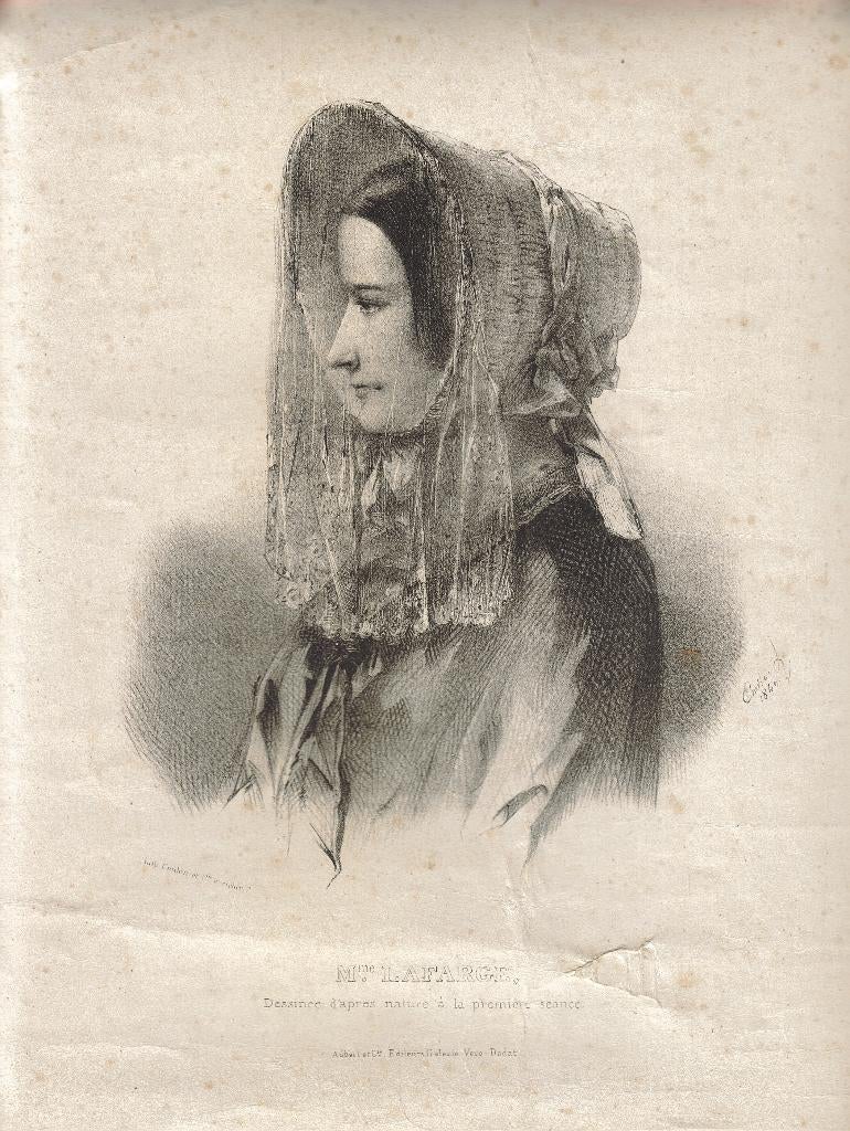 Coulon et Cie naar Emile Lasalle litho "Mme Lafarge", Ophalen