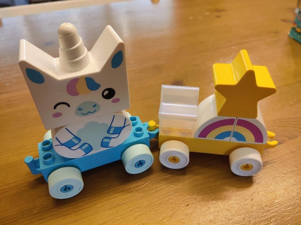 Duplo Mijn eerste eenhoorn (setje 2), Overige thema's, Ophalen of Verzenden, Zo goed als nieuw, Compleet