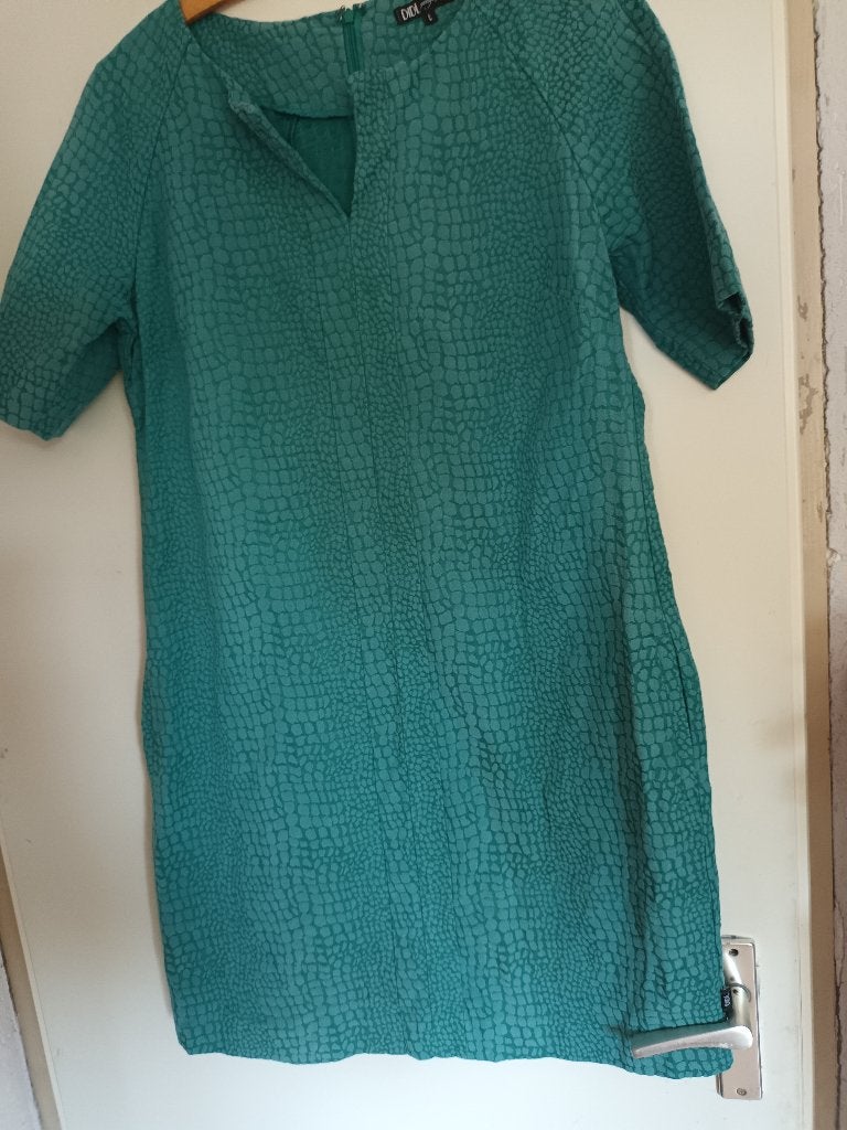 Groen blauwe  jurk zomerjurk Didi mt 40 42, Maat 42/44 (L), Didi, Ophalen of Verzenden, Zo goed als nieuw