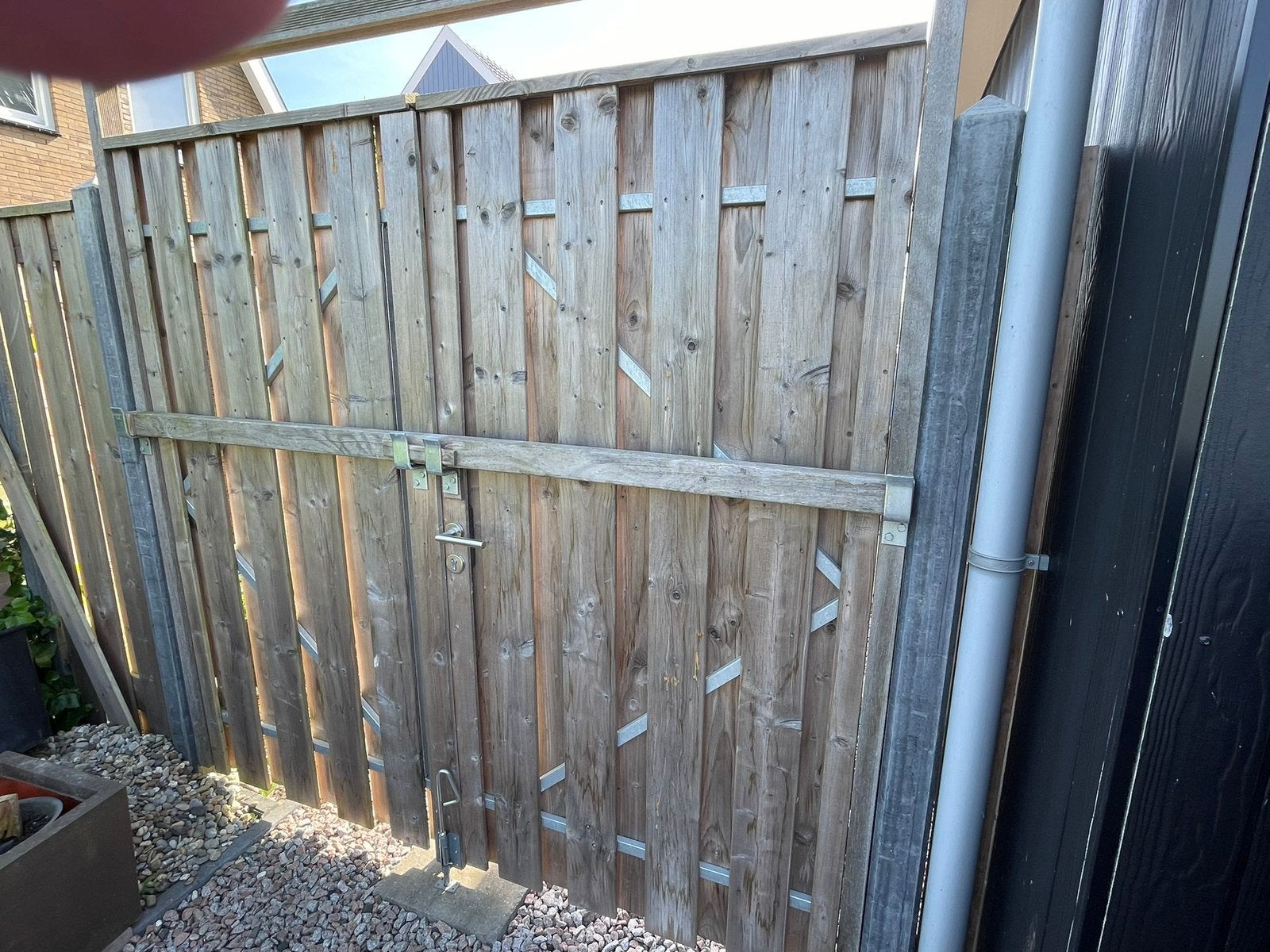 Tuindeuren, Tuin en Terras, Schuttingen, Ophalen, 1 tot 2 meter, Minder dan 3 meter, Zo goed als nieuw