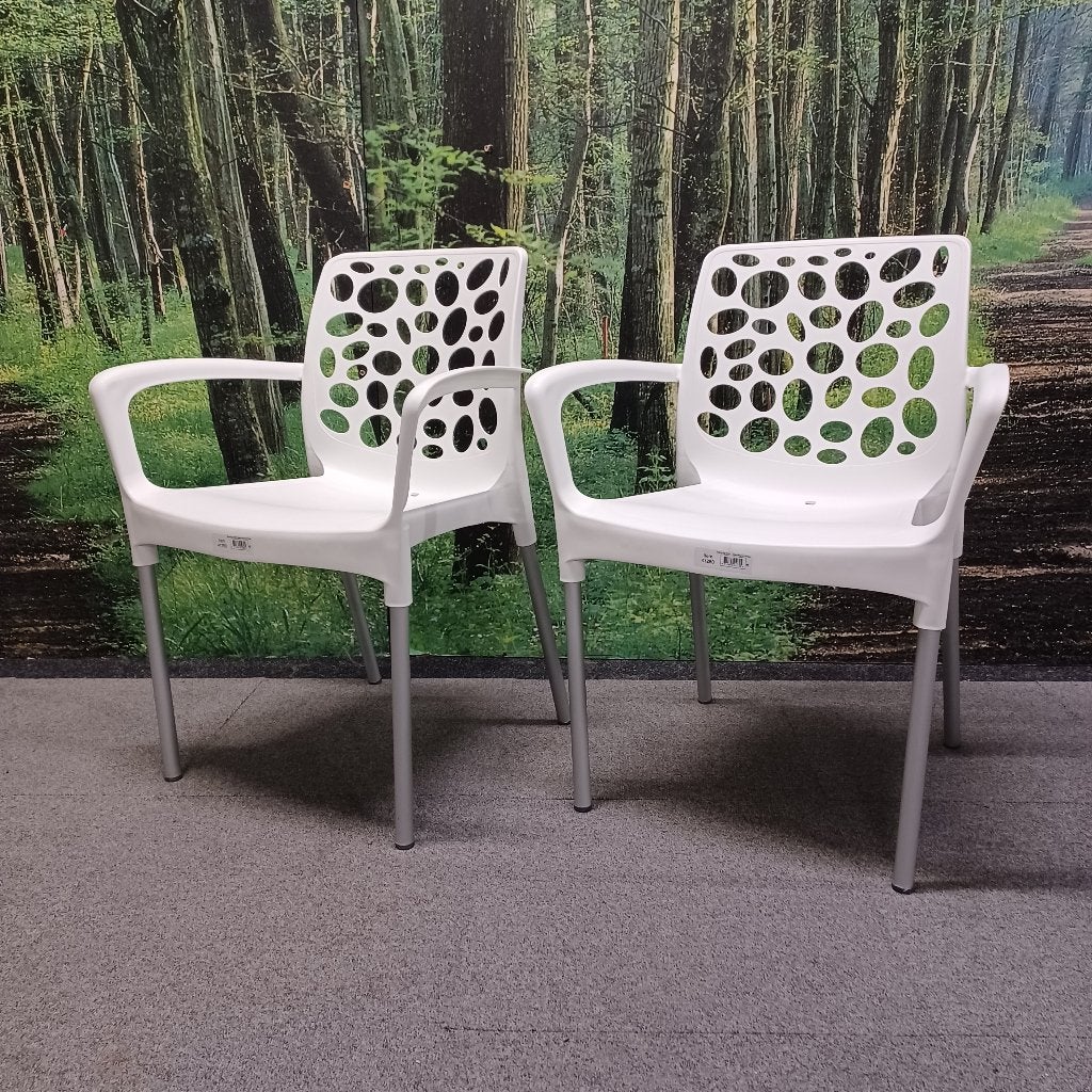 stapelstoel bravo, Huis en Inrichting, Ophalen, Kunststof, Wit, Vijf, Zes of meer stoelen