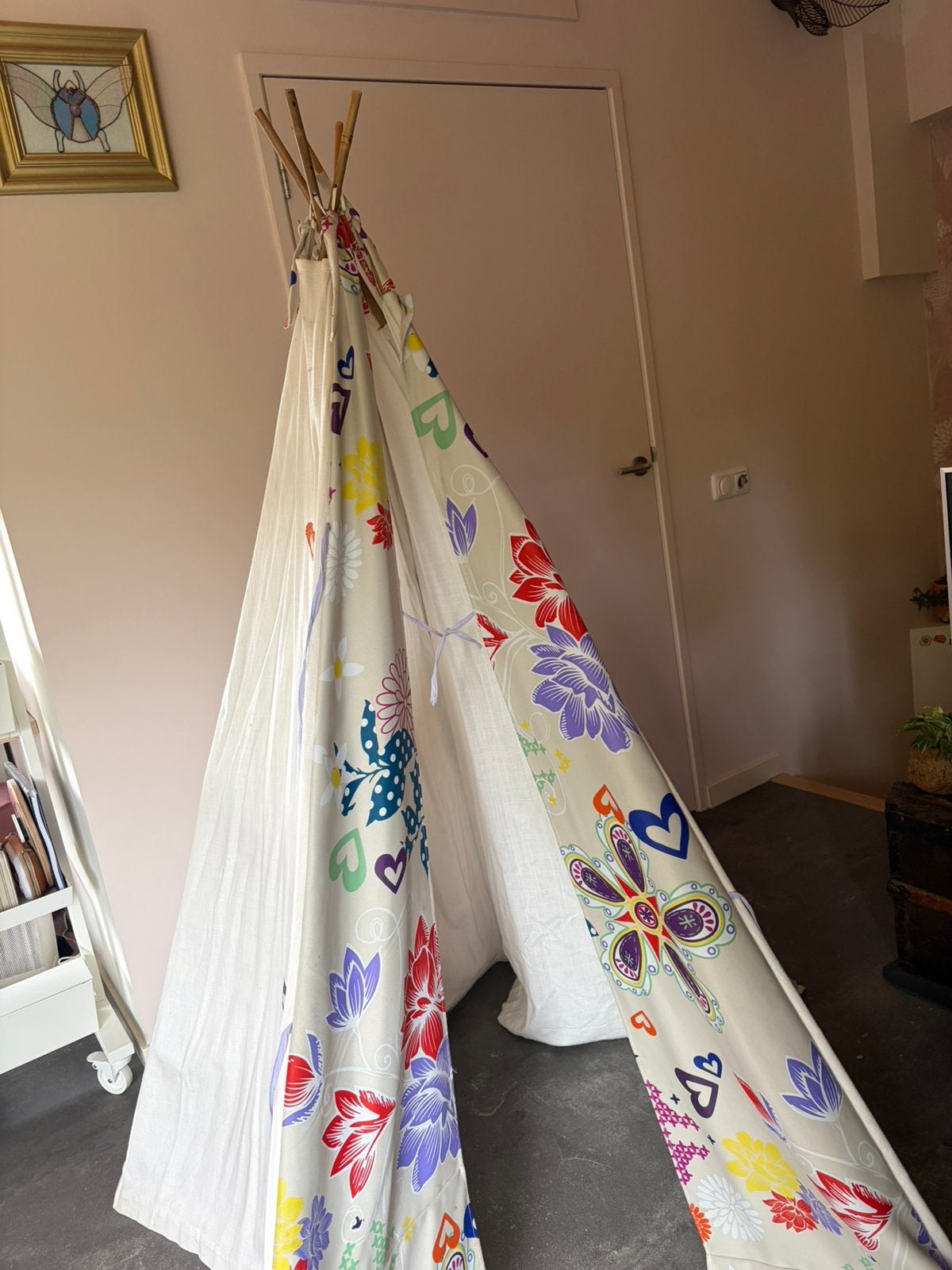 Handgemaakte tipi tent, Ophalen, Zo goed als nieuw