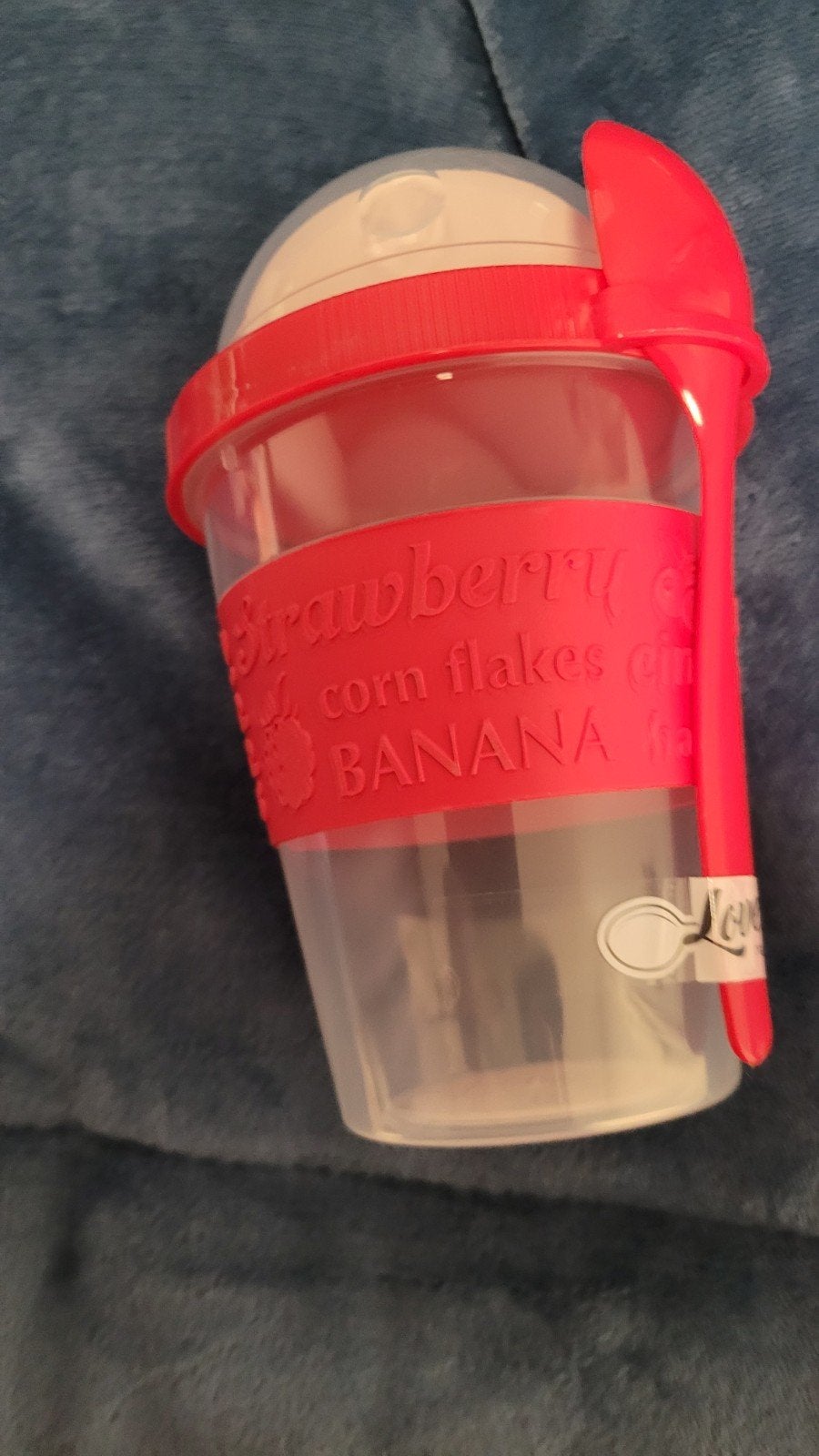 Yoghurtbeker met lepel - ideaal voor onderweg, Ophalen, Overige typen, Kunststof, Zo goed als nieuw