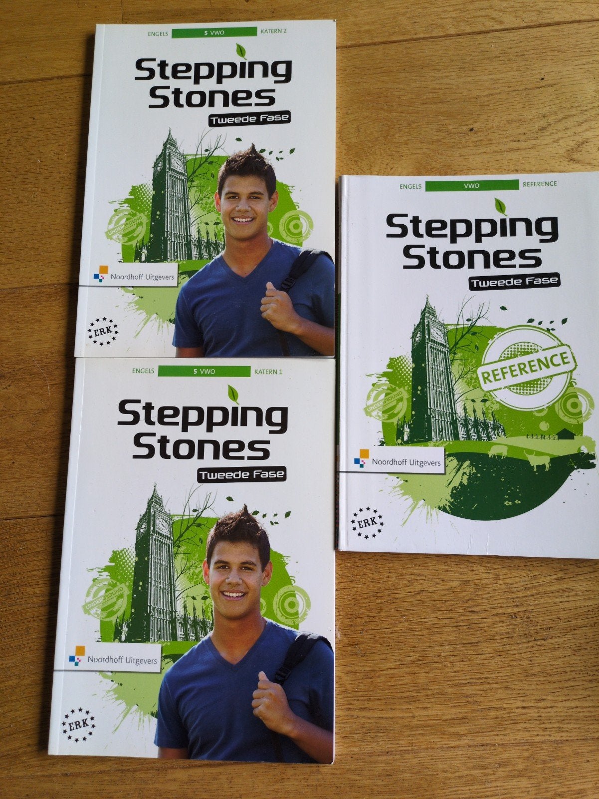 Stepping Stones Engels 5 VWO Tweede Fase (3 boeken), Boeken, Schoolboeken, Ophalen, VWO, Engels, Zo goed als nieuw