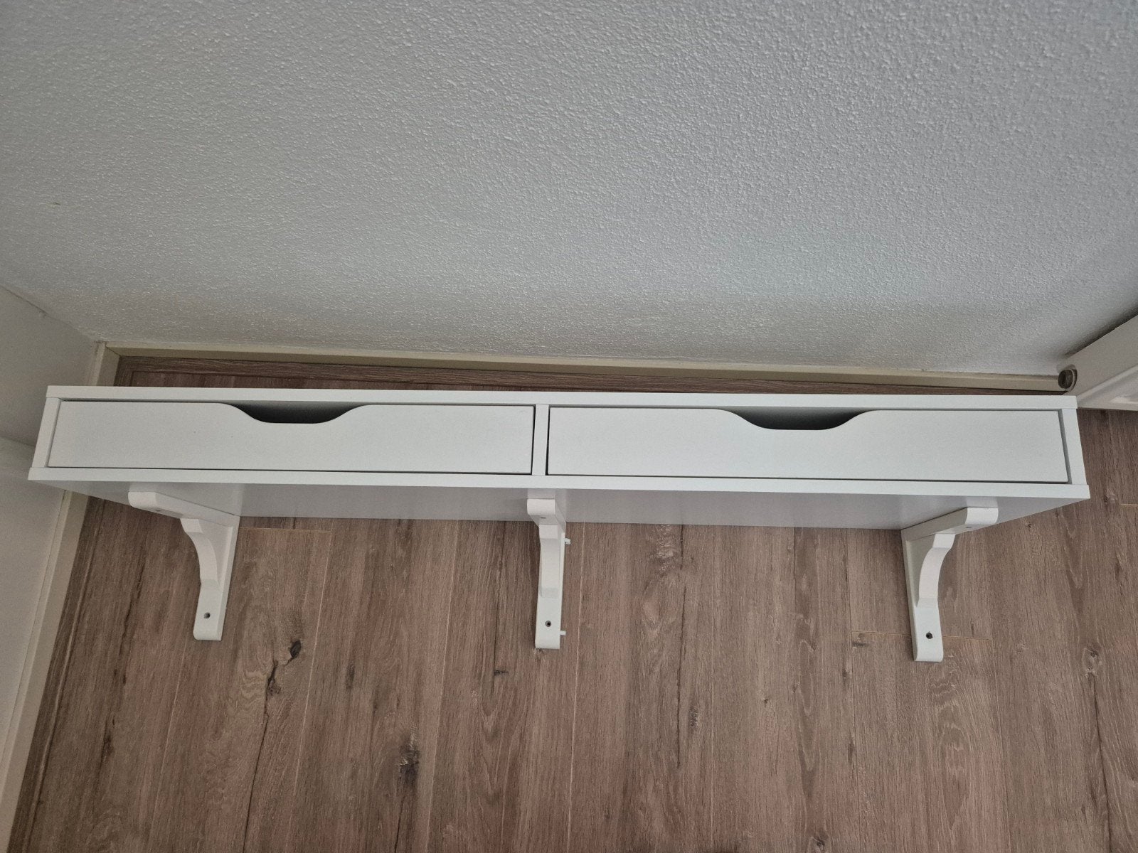 Wandplank met lades Ikea, Huis en Inrichting, Ophalen, Gebruikt, Hout, Overige typen