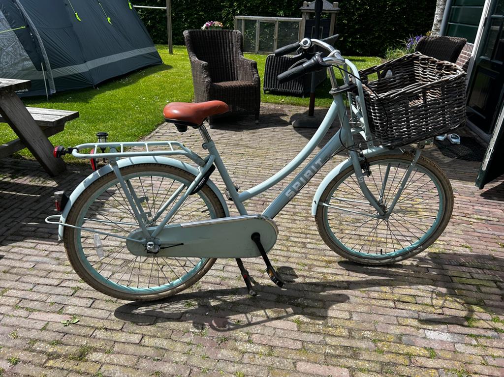 Meiden fiets 26 inch mintgroen Spirit, Fietsen en Brommers, Fietsen | Meisjes, Terugtraprem, Gebruikt, Versnellingen, Spirit