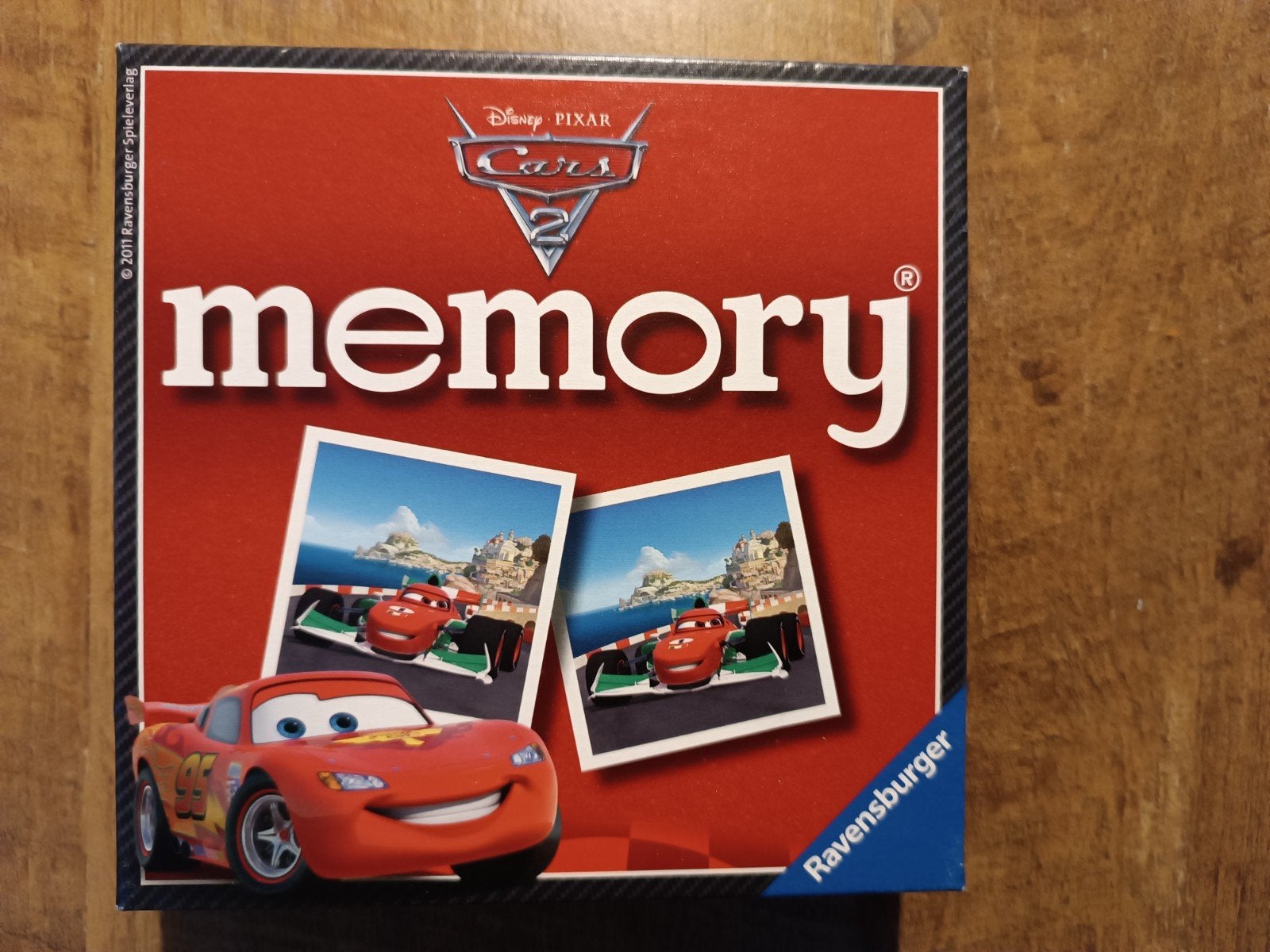 Disney Cars 2 Memory spel van Ravensburger, Een of twee spelers, Ophalen of Verzenden, Gebruikt, Ravensburger