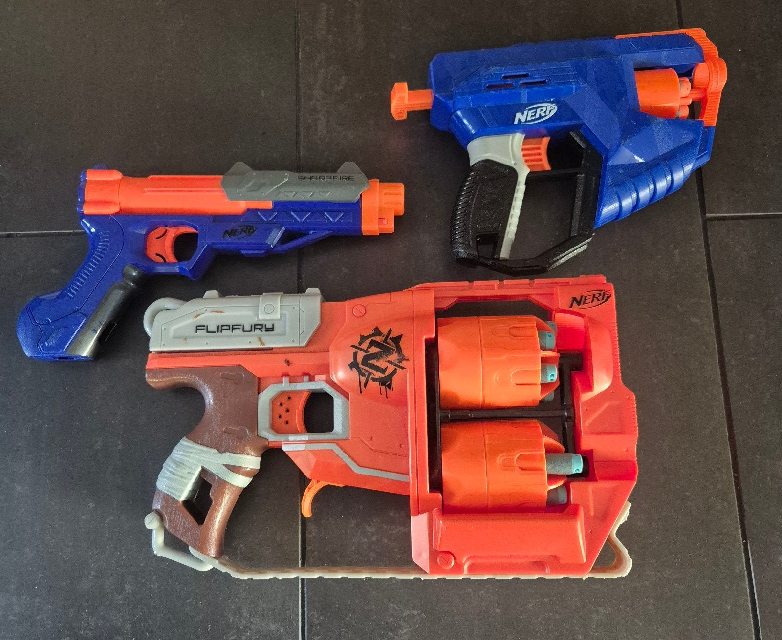 Nerf Blasters Set - 3 stuks, Ophalen, Gebruikt, Jongen of Meisje