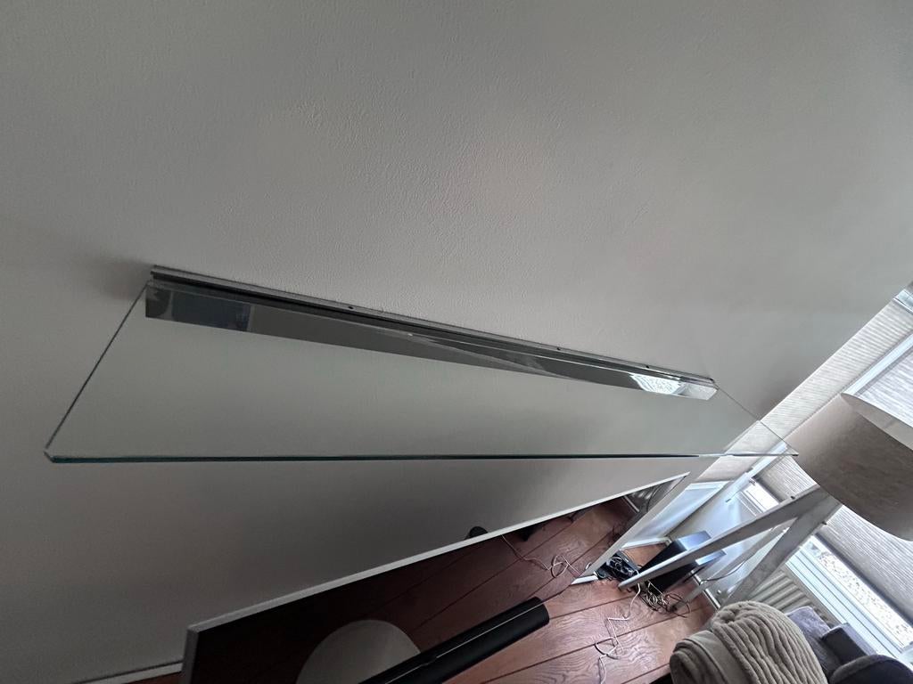 Mooie glazen wandplank, Ophalen, Zo goed als nieuw, Glas