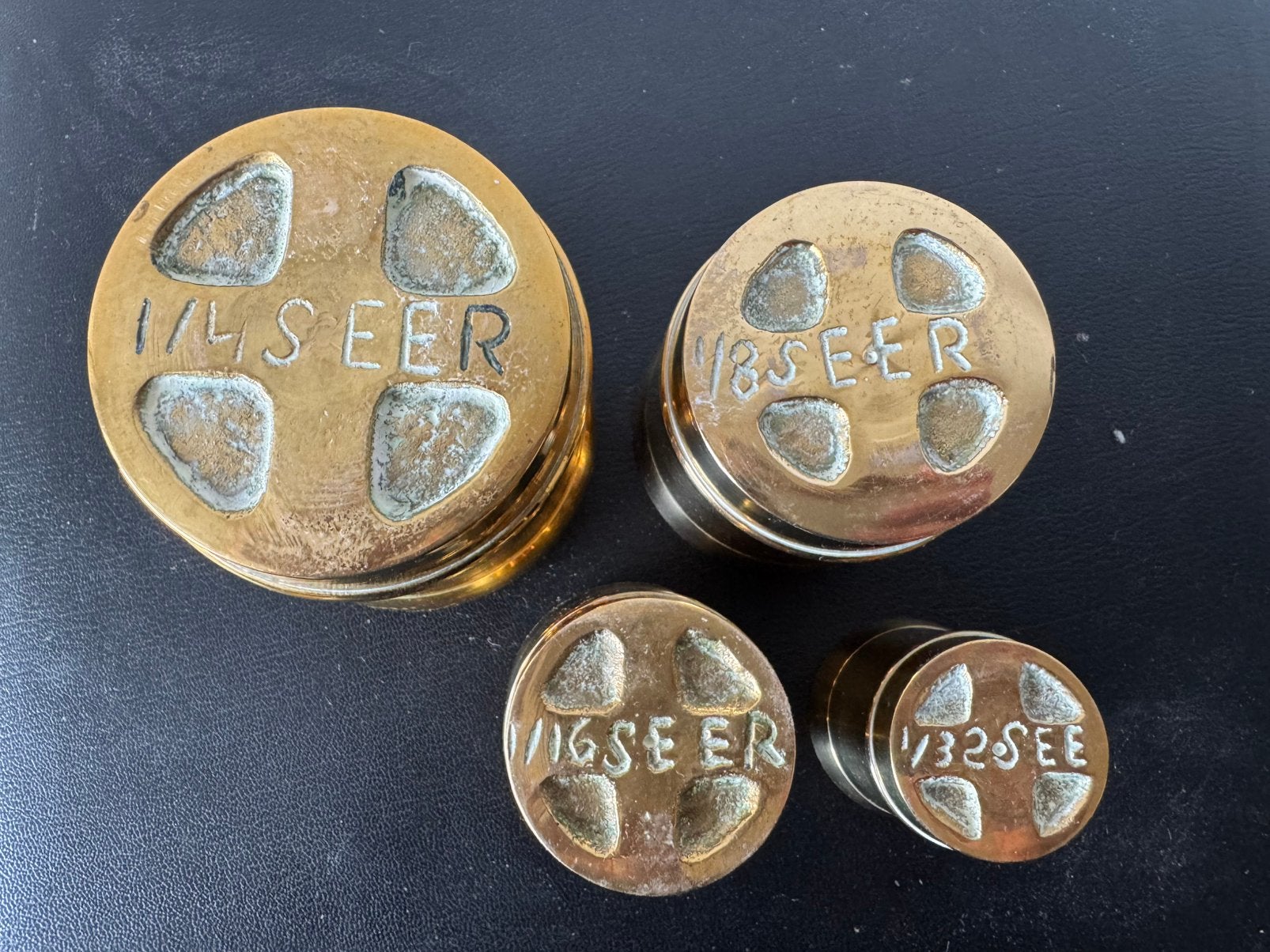 Mooie Set Oosterse Koper Korrelmeelpotten, Antiek en Kunst, Ophalen, Koper