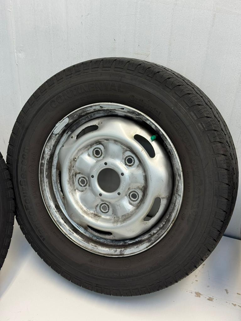 Org. 195/70R15C stalenvelgenset metAll-Seasons Ford Transit, 15 inch, Banden en Velgen, C Huygensstraat 14a, Ophalen of Verzenden